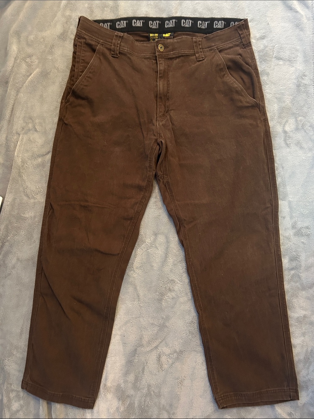 Caterpillar Brown Straight-Leg Chinos